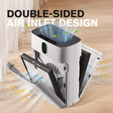 Air Purifiers for Home Large Room up to 1076 Sq Ft with PM 2.5 Display Air Quality Sensor for Pet Hair, Double-sided Air Inlet, 24db MORENTO