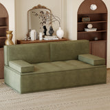 NessCarsti 79" Compact Convertible Sofa Bed, Cloud Loveseat for Apartment