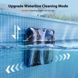Sonar Navigation Pool Vacuum for Inground Above Ground Pools, Climb Stairs Pool Cleaner with 3 Modes, Powerful Suction, Self-Parking, Wall&Waterline Cleaning Pool Robot, Clean Up to 2150 Sq.Ft