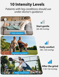 CINCOM Cordless Air Compression Massager - Rechargeable Leg & Foot Boots with 3 Modes, 10 Intensity Levels, 5 Timer Settings for Circulation, Pain Relief, Edema, RLS & Recovery