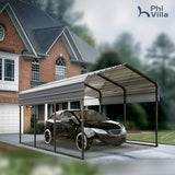 PHI VILLA 10x15 Carport, Metal Carports Canopy Heavy Duty Car Port Garage