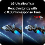 LG 27GX700A-B 27-inch Ultragear QHD (2560 x 1440) OLED Gaming Monitor