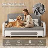 NessCarsti 62.2" W Convertible Pull-Out Sleeper Sofa Couch with Storage