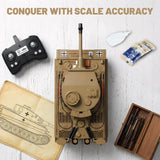 AoreSpty RC Tank that Shoots Water Bullets, 1:22 Tiger Remote Control Tank with Infrared Battle System, Army Toy for Kids and Adults, RC Military Vehicles