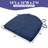IPYNBAP Chair Cushions for Dining Chairs with Ties and Removable Cover, Dining Kitchen Chair Pads with Non-Slip Bottom