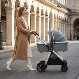 Mompush Ultimate2 Full-Size Stroller with Bassinet, Newborn to Toddler