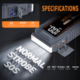 HPBS Car Jump Starter - 5000A Peak Jump Starter Battery Pack with 3.0" LCD Display HPBS