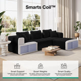 Novilla 141" Modular Sectional Sofa, U Shape Freestyle Sectional Couch