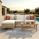 Sophia & William Wicker Patio Furniture Set, L-Shaped Outdoor Sectional