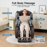Real Relax 2026 Massage Chair Full Body,Zero Gravity SL-Track Shiatsu Massage Recliner with Upgraded Phone Controller and Holder,APP Control,Child Lock,Pause Button and Led Light,Favor-06,Dark Brown