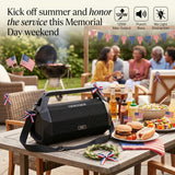 NSY Audio 120W Outdoor Boombox, Portable Waterproof Bluetooth Speaker with TWS, Punchy Bass, Built-in Strap & Handle, 30H Playtime for Parties, Beach, Gym, Patio
