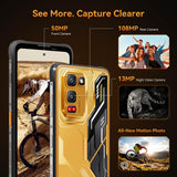 Blackview Fort 5 Rugged Phone Unlocked, Android 16 Outdoor Smartphone, 36GB RAM 256GB ROM, 108MP Night Vision Camera, 6.78" FHD+ 120Hz Display, 5000mAh Battery 10.7mm Slim Waterproof Cell Phones