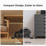 Sunny Health & Fitness Smart Under-Desk Elliptical Trainer, Mini Pedal Equipment for Senior Low-Profile Workout, Cycle Cardio Training at Home/Office, Free SunnyFit App Bluetooth Connect - SF-E324029