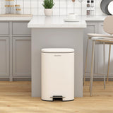 SolaceCove 8 Gallon Anti-Fingerprint Stainless Steel Garbage Can with Foot Pedal for Kitchen,30L Kitchen Trash Can with Soft Close Lid & Removable Inner Bucket