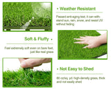 Mapleyard 108 PCS Interlocking Artificial Grass Tiles Turf Squares Outdoor
