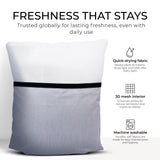 Luxury Bath Pillow for Tub - Thick and Comfortable Bathtub Pillow Support for Head and Neck and Back - Washable Quick-Drying Bath Pillows - Bath Cushion for Home Spa - Fits Any Bathtub - Light Gray
