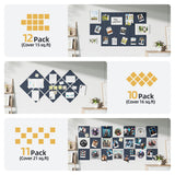Large Cork Board for Walls 20 Pack Bulletin Board with 100 Adhesive Tabs