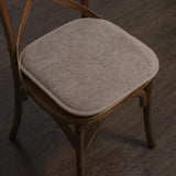 Sweet Home Collection Chair Cushion Memory Foam Pads Honeycomb Pattern Slip Non Skid Rubber Back Rounded Square 16" x 16" Seat Cover