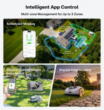 RoboUP Raccoon 2 SE Robot Mower with Ground Stake, Auto Mapping Robotic Lawnmower for 0.15 Acre with APP Control, Vision Navigation with AI Obstacle Avoidance, Ideal Robot Mower for Small Lawns