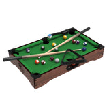 Mini Pool Table - 20-Inch Portable Tabletop Billiards Game with Cue Balls, Sticks, Chalk, Brush Hey! Play!