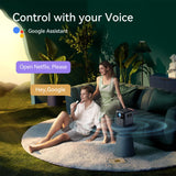 [Google TV/ 1200 ANSI/ HDR 10] Wanbo Mozart 1 Pro 4K Smart Projector with WiFi and Bluetooth. Outdoor & Home Movie Proyector, 20W Speakers, 1080P Auto Focus & Keystone, (2025)