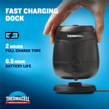 Thermacell Mosquito Repellent E-Series Rechargeable Repeller; Patio Shield 20’ Mosquito Protection Zone; Includes 36-Hr Repellent Refill; No Flame or Scent; Bug Spray and Bug Zapper Alternative