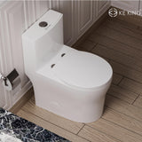 Toilet with Soft Close Toilet Seat, 12'' Rough-In Toilet KK KE KING