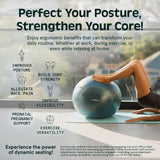 Retrospec Luna Exercise Ball - 55, 65, or 75cm Yoga Ball for Workouts, Stability, Pregnancy - Swish Balance Ball w/Pump & Base for Office & Home Gym Retrospec