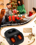 EaseZen Foot Massager Machine with Heat, Shiatsu Foot Massager with Remote, 2026 Upgraded Deep Kneading, for Plantar Fasciitis, Neuropathy, Birthday Gifts for Women Mom Men Dad, Up to Foot Size 14