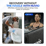 Nuvio Long Recovery Pod Pro - 120 Gallon Ice Bath Cold Plunge Tub
