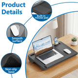 VUMBRX Lap Desk with Cushion, Fits Up to 17in Lap Tray Wrist Rest Mouse Pad