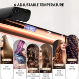 Nicebay Curling Iron, 1 Inch Hair Curling Wand with Ceramic Coating, Professional Hair Curler, Fast Heating up to 430°F, 60 Mins Auto Off, Suit for Different Hairstyle, Gold