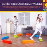 Special Supplies Stepping Stones for Kids Balance Beams 8 Set Non-Slip Textured Surface and Slip Resistant Floor Rubber Edges, Promote Agility, Strength, Active Play
