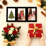 decorUhome Orange Triple 4x4 Picture Frame Vertical, MDOR08