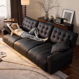 Oversized Sectional Couches for Living Room, Modular Leather Cloud Couch