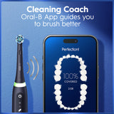 Oral-B Rechargeable Electric Toothbrush, iO5 Customizable Clean, 5 Cleaning Modes, Visual Pressure Sensor to Protect Gums, Travel Case, Black