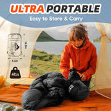 MEREZA Sleeping Bags XL for Adults Mens Large Wide Sleeping Bag for Camping & Backpacking Big and Tall Sleeping Bags for Women 4 Season Warm & Cool Weather with Compression Sack 20-32°F