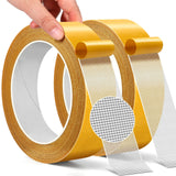Double Sided Fabric Tape Multifunctional Heavy Duty, 2 Rolls 2" x 33FT Heavy Duty Carpet Tape with Strong Adhesion, Suitable for Sofas, Doormats, Wood, Glass, Plastic, Clothing, Outdoor & Indoor Use