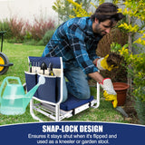 Foldable Garden Kneeler and Seat, Thicken & Widen Soft Pad for Kneeling and Sitting to Prevent Knee& Back Pain