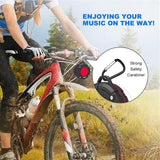 Portable Shower Speaker, IPX7 Waterproof Wireless Outdoor Speaker with HD Sound, 2 Suction Cups, Built-in Mic, Hands-Free Speakerphone for Bathroom, Pool, Beach, Hiking, Bicycle(Red)