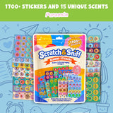 1700 PCS Scratch and Sniff Stickers Puraesla- Classroom Decor with 15 Unique Scents, Scented Reward Stickers for Teachers, Smelly Prizes, Motivational Stickers, Kids Rewards, Back to School Supplies