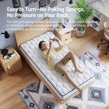 Avenco 6 Inch Twin Mattress, Foam and Spring Hybrid Mattresses in a Box, Medium Soft, Breathable Fabric & Adaptive Support, CertiPUR-US Certified, Twin Size Mattress in Guest and Kids Bedroom