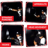 PROLAST Wrecking Ball Heavy Punching Bag for Adults, Hook and Uppercut, Body Snatcher, Boxing, MMA, Muay Thai Training Equipment, Filled, 65 lbs, Rhino Black