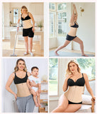 Gotoly Waist Trainer for Women Zipper Corset Shapewear Tummy Control Faja Body Shaper Waist Cincher Workout Girdle(Beige,XX-Large)