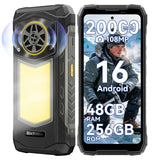 Blackview Rock 5 Rugged Phone Android 16 20000mAh/33W 348LM Camping Lantern 108MP+50MP+20MP Night Vision Camera 48GB+256GB MTK Helio G100 6.78" FHD 120Hz 5W Hi-Fi Speaker Smartphone Unlocked 4G