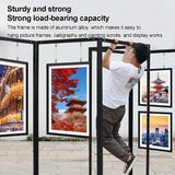 Movable Folding Display Rack,Adjustable Movable Floor Poster Stand - 5pcs Art Easel Set (39.4x86.6in) for Painting, Display