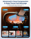 COMFIER Shiatsu Foot Massager with Heat,Vibration,Rolling Compression,FSA Eligible HSA Store,Feet Massager Machine for Plantar Fasciitis,Neuropathy Pain,Mother's Day Gifts for Women,Size up to 13“