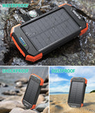 Solar Charger Power Bank 10,000mAh, Portable Wireless Charger, 20W Fast Charging External Battery Pack with USB C BLAVOR