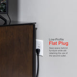 GE Surge Protector Power Strip with 2 Tethered USB Ports
