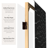 Red Lantern 6 ft. Tall Double Sided Black Crocodile Print Canvas Room Divider 3 Panel Freestanding Folding Privacy Screen Partition and Separator for Modern and Contemporary Bedroom Home Office Studio Red Lantern